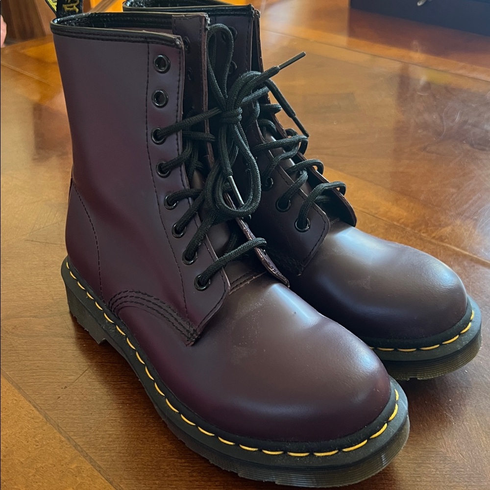 New Dr. Martens Boots in Rich Purple